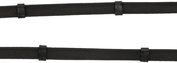 Riendas de goma antideslizante marron